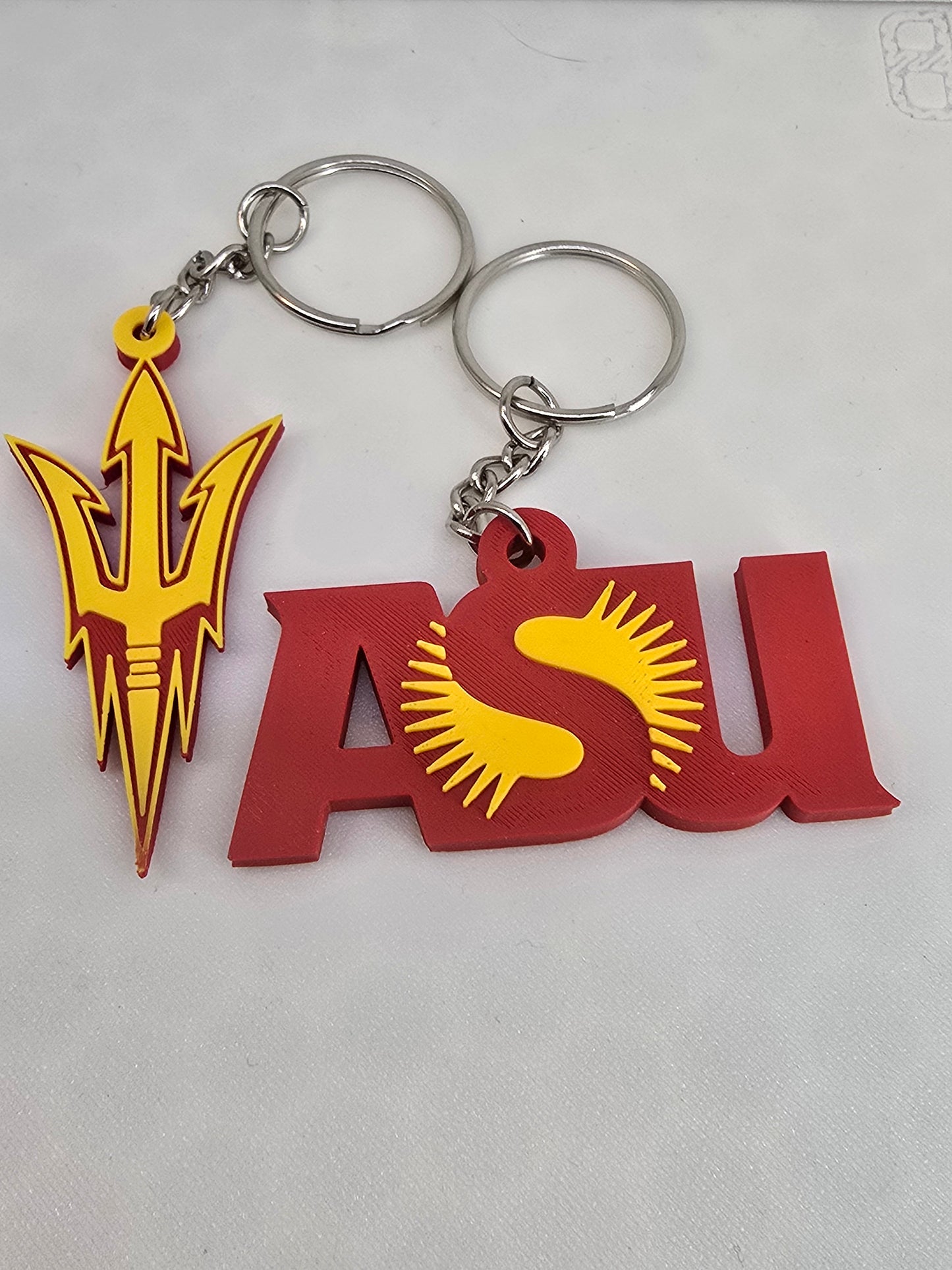 ASU Pitchfork or Logo Keychain