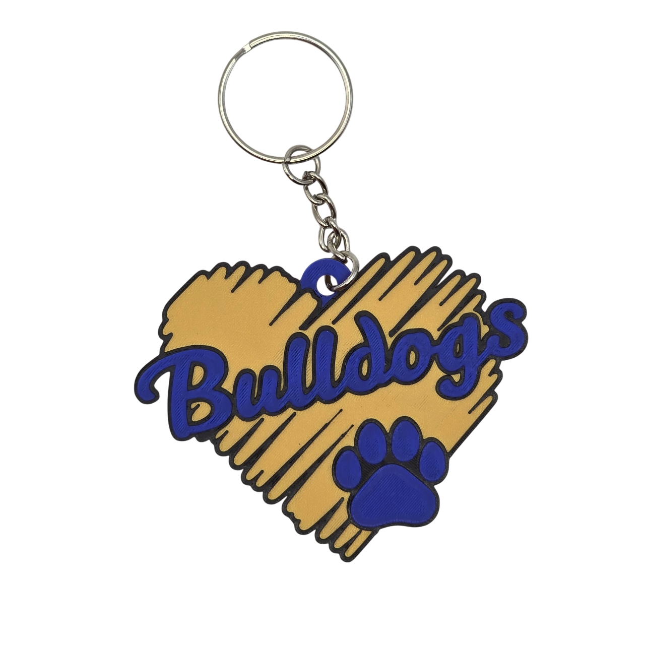 Bulldog Logo Keychains