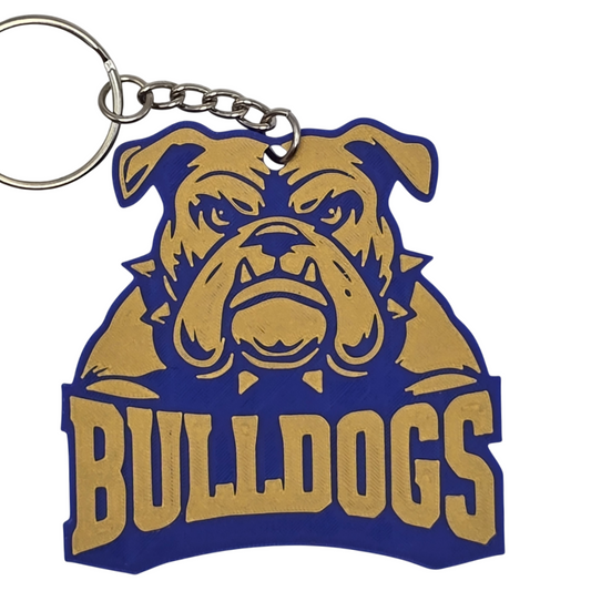 Bulldog Logo Keychains