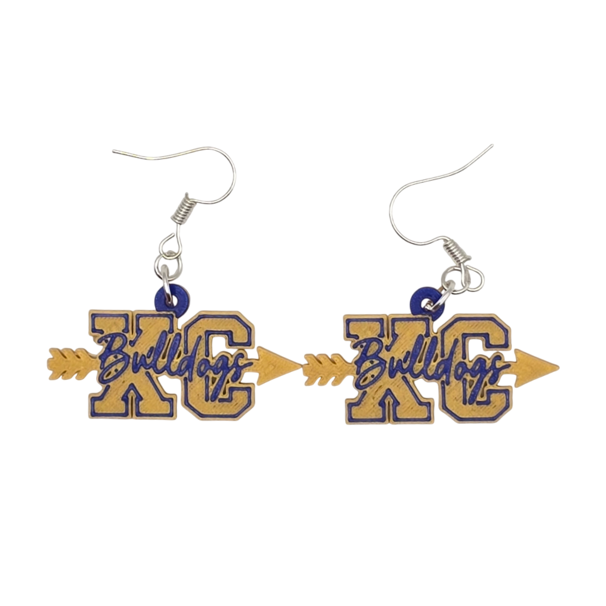 Bulldog Track & Field and Cross Country Earrings