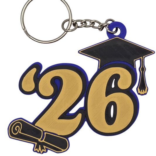 '26 Graduation Cap Keychain