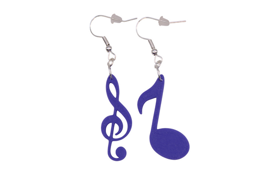 8th note & Treble Clef Earrings