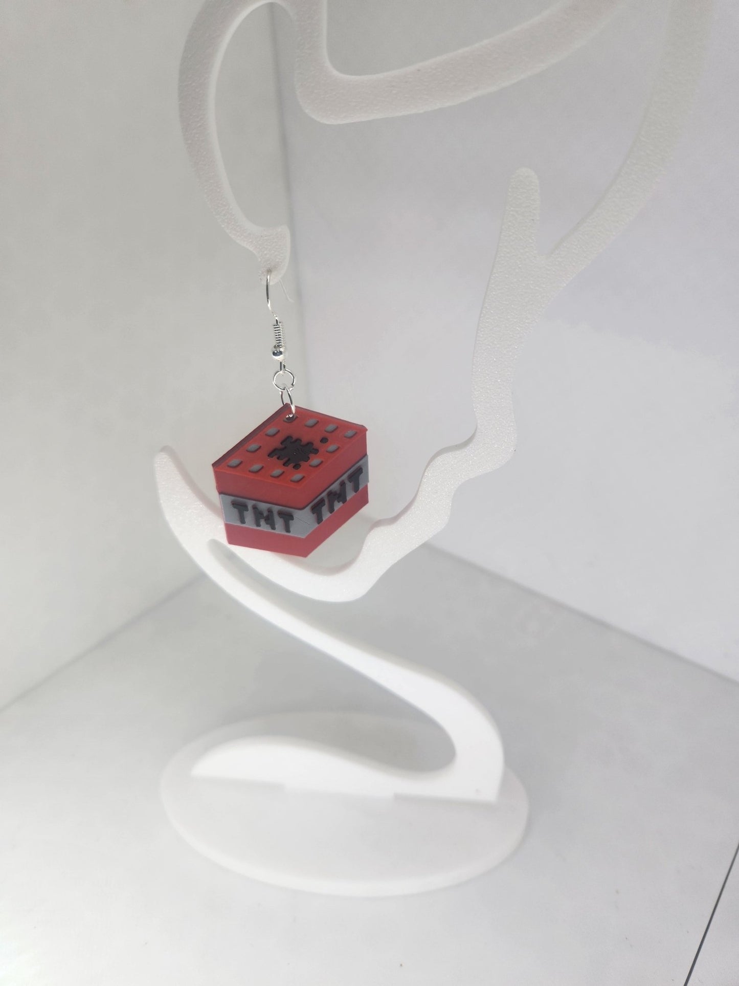 8-Bit TNT Earrings - 3D Printed
