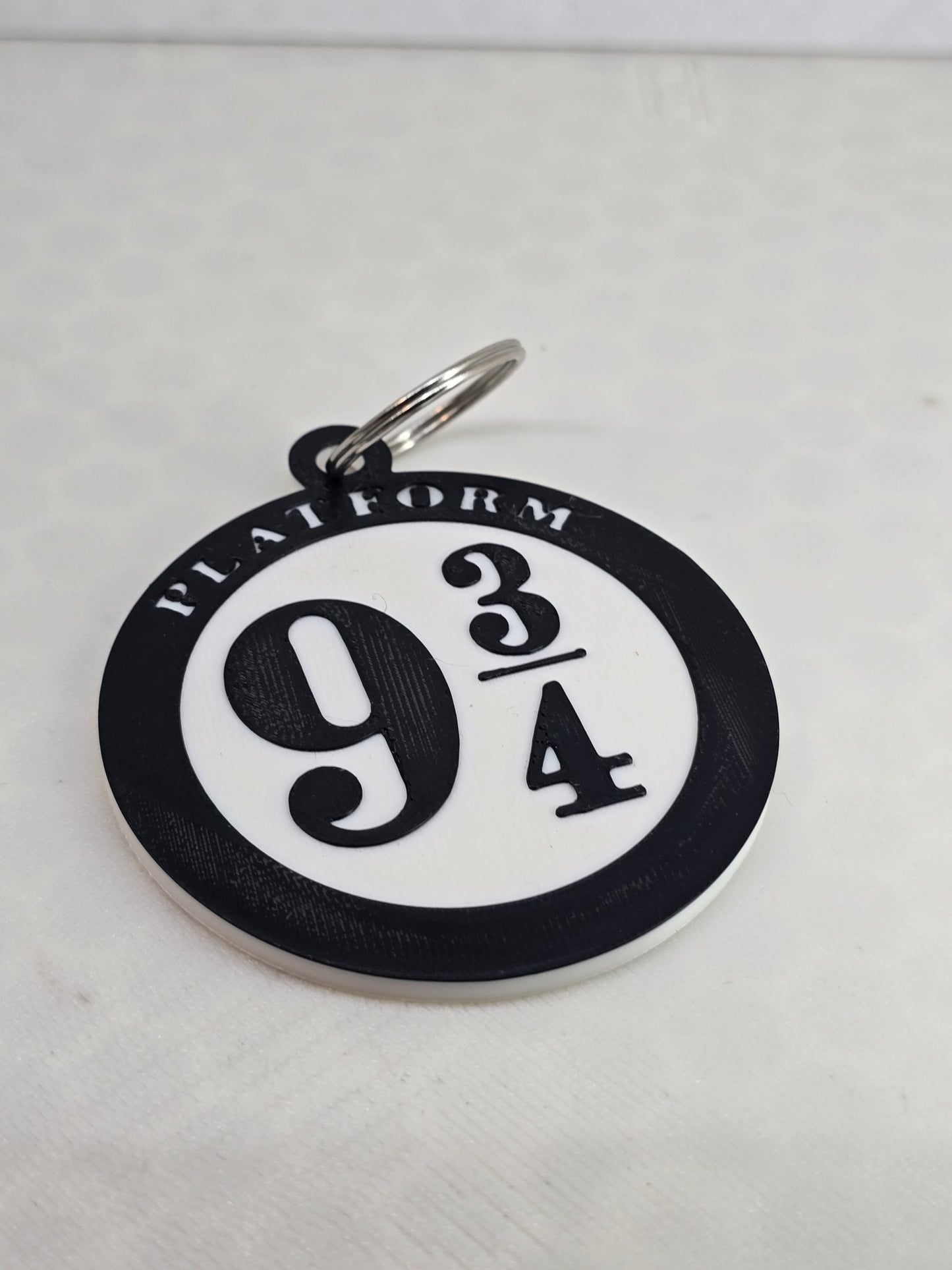9 and 3 quarters Keychain - Erratically Eccentric Creations