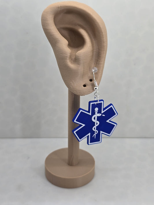EMS Star of Life earrings