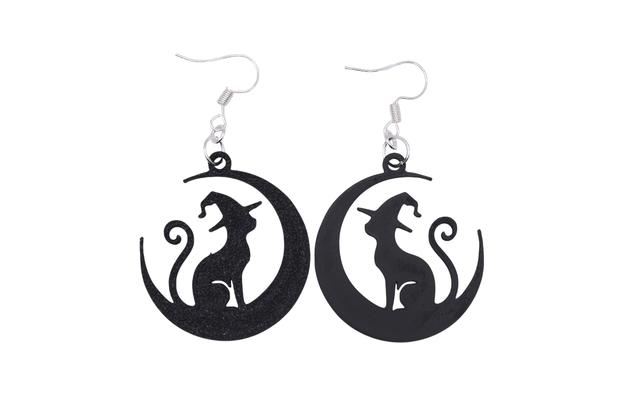 Cats, Owls and a Wolf Earrings
