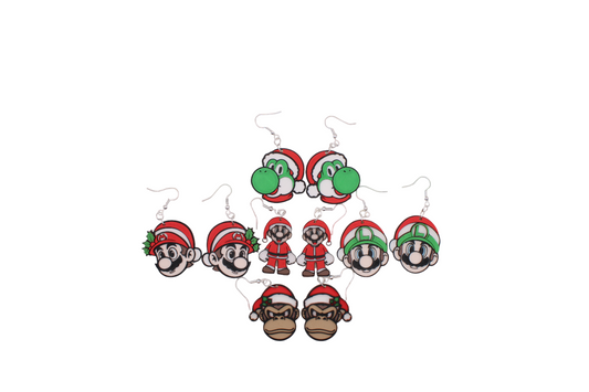 Gamer Christmas Earrings