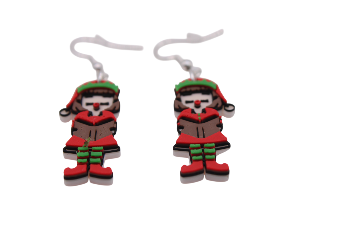 Minions, Elves, and Caroler Earrings