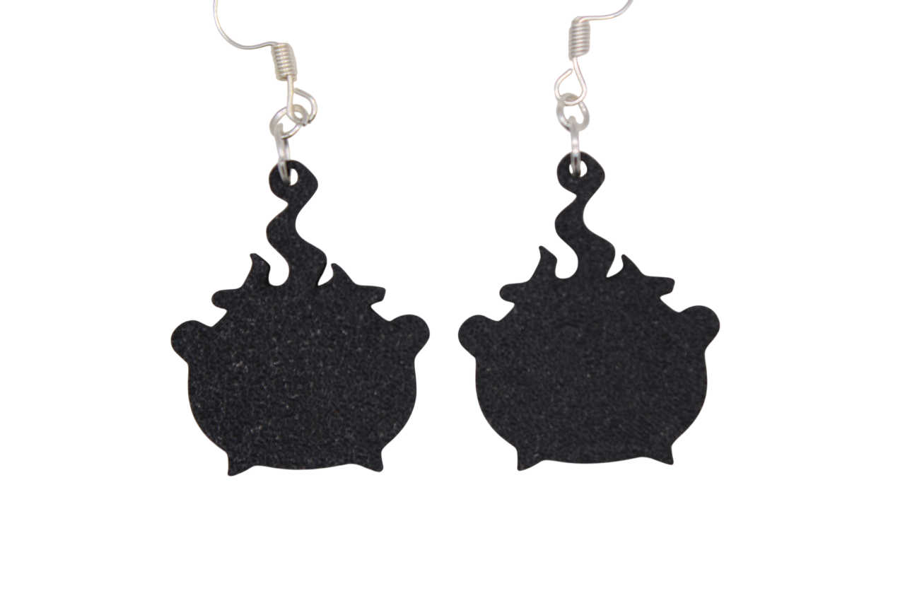 Witch and Cauldron Earrings