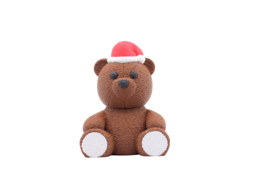 Santa Teddy Bear Figure