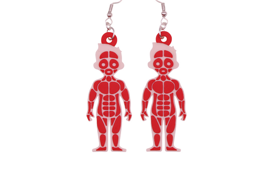Muscular (Medical) 3D Printed Earrings