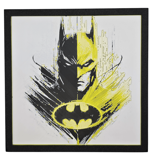 Batman Light and Dark Painting - Erratically Eccentric Creations