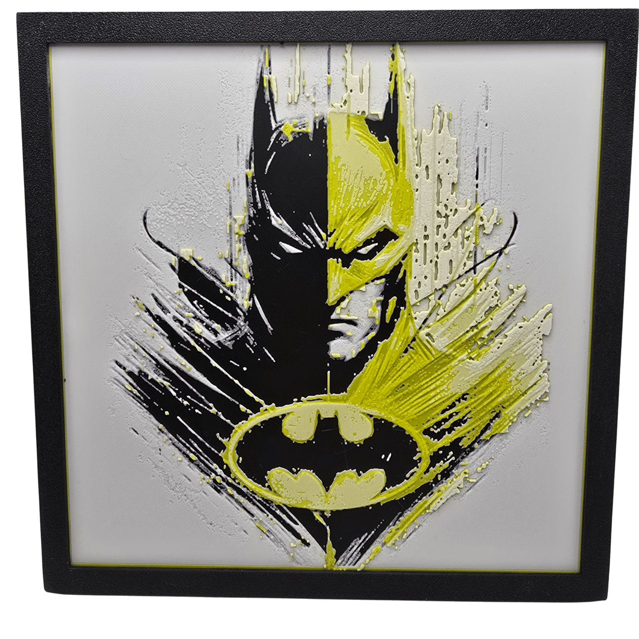 Batman Light and Dark Painting - Erratically Eccentric Creations