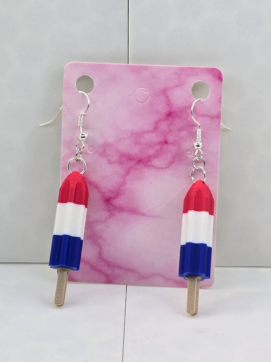 Bomb Pop Earrings - 3D Printed Earrings!