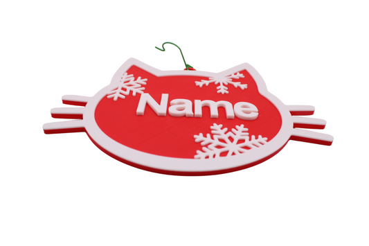 Cat Ornament (customizable)