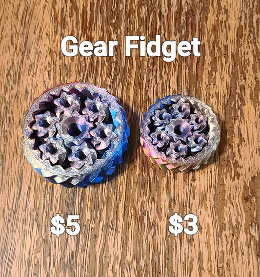 Gear Fidget Small - Erratically Eccentric Creations