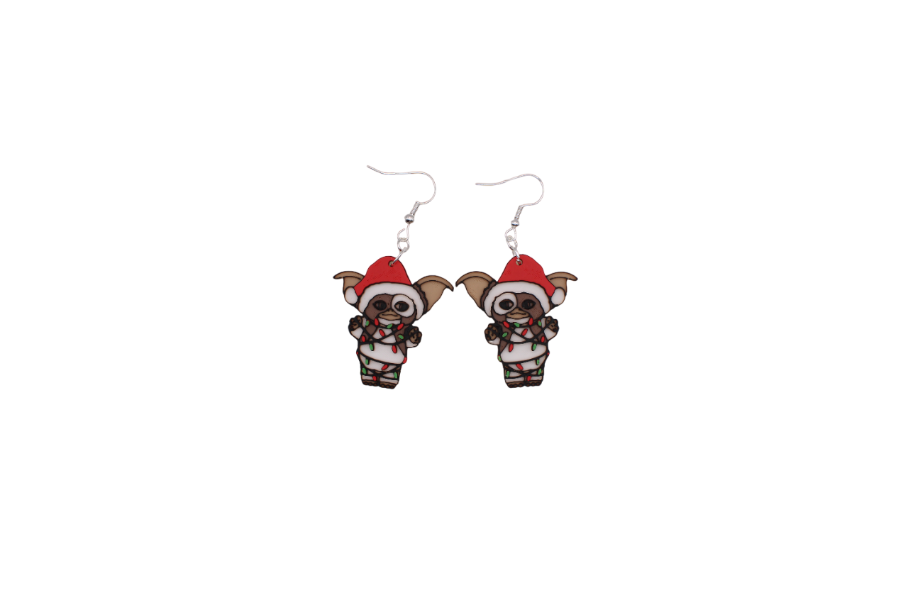 Gizmo Christmas Earrings