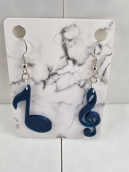 8th note & Treble Clef Earrings