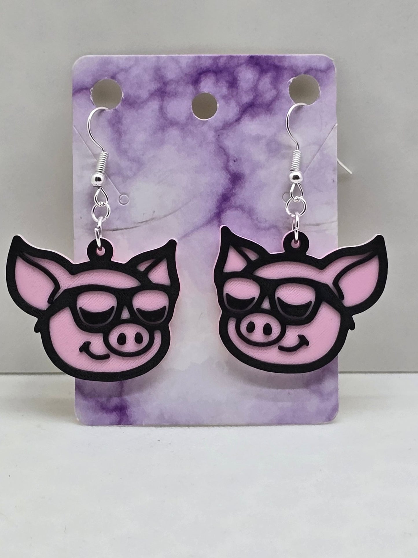Pig Earrings - Erratically Eccentric Creations