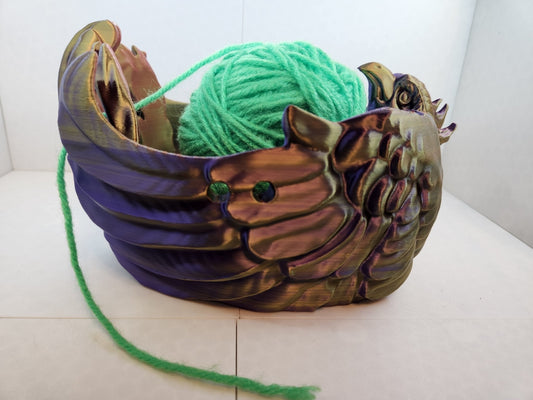 Raven Yarn Bowl 3D Printed - Erratically Eccentric Creations