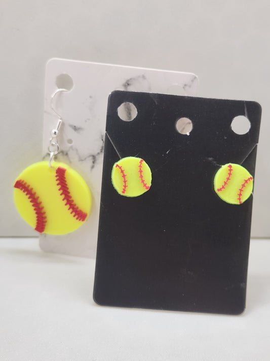 Softball Earrings - 3D Printed Earrings!
