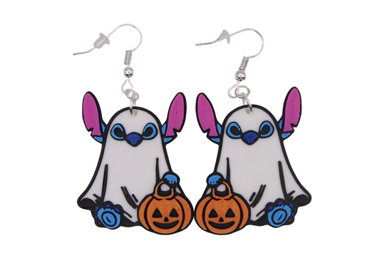 The Experiments in Disguise Collection – 3D Printed Stitch Ghost Earrings
