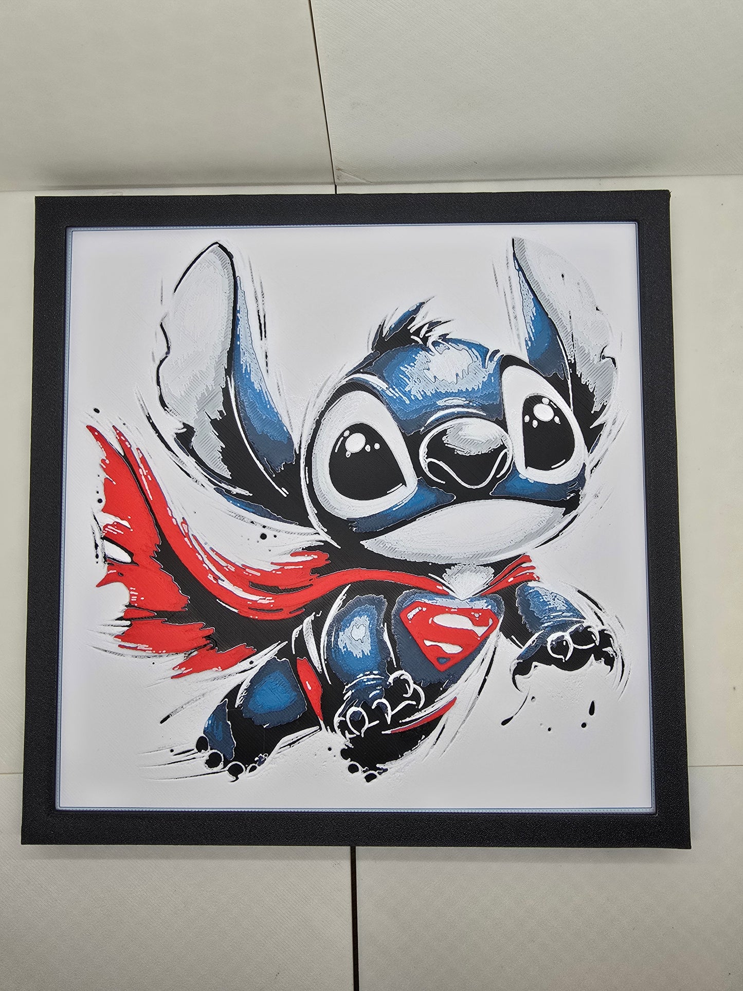 Stitch Superman Painting