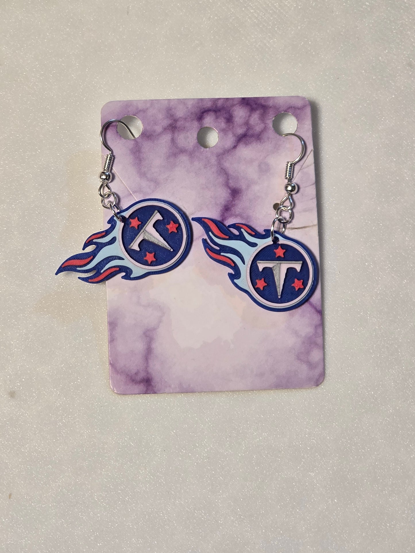 Tennessee Titans Logo Earrings