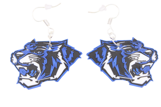 KA Tigers Mascot Earrings