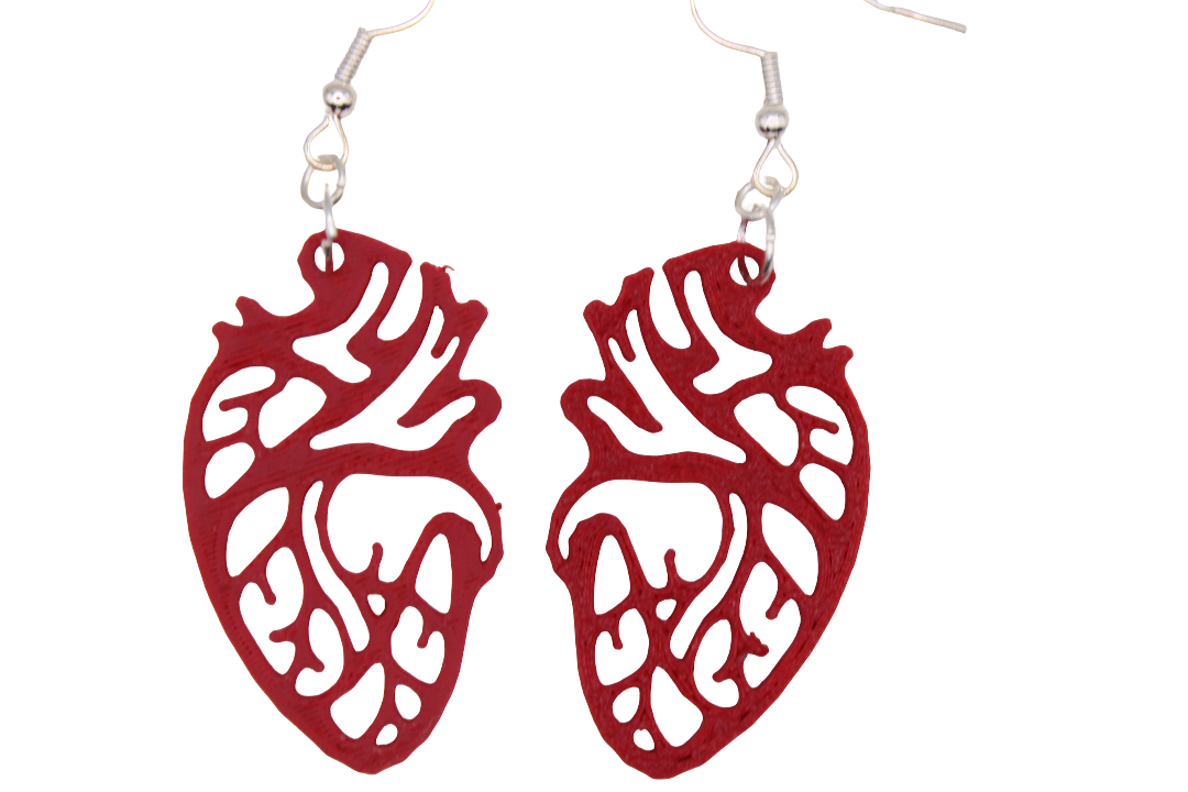 Heart Realistic Earrings