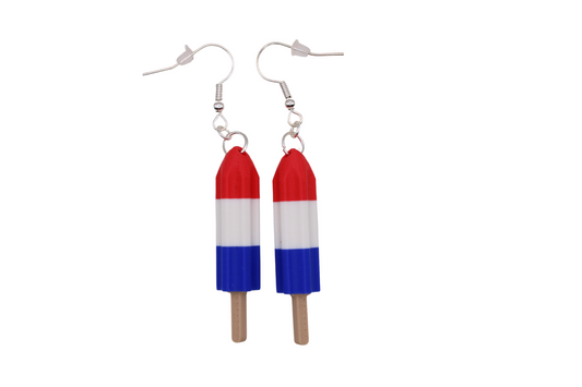 Bomb Pop Earrings - 3D Printed Earrings!