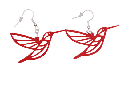 Hummingbird Earrings! 3D Printed