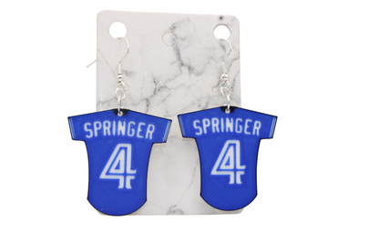 Blue Jay Jersey Earrings