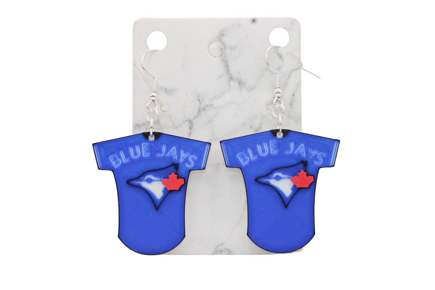 Blue Jay Jersey Earrings
