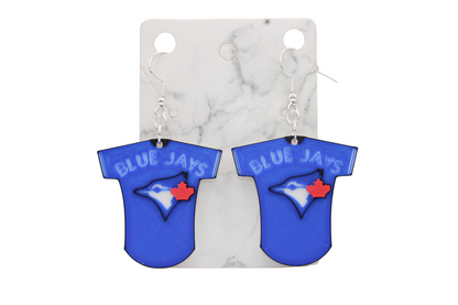 Blue Jay Jersey Earrings