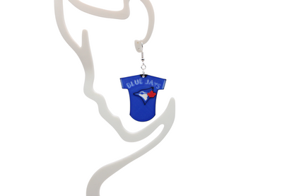 Blue Jay Jersey Earrings