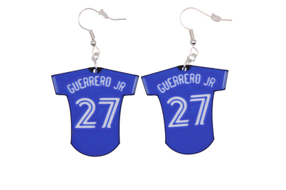 Blue Jay Jersey Earrings