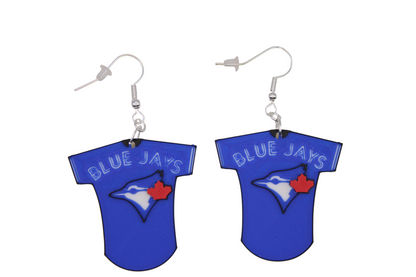 Blue Jay Jersey Earrings
