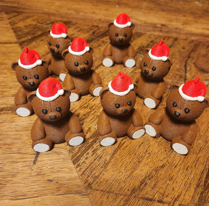 Santa Teddy Bear Figure