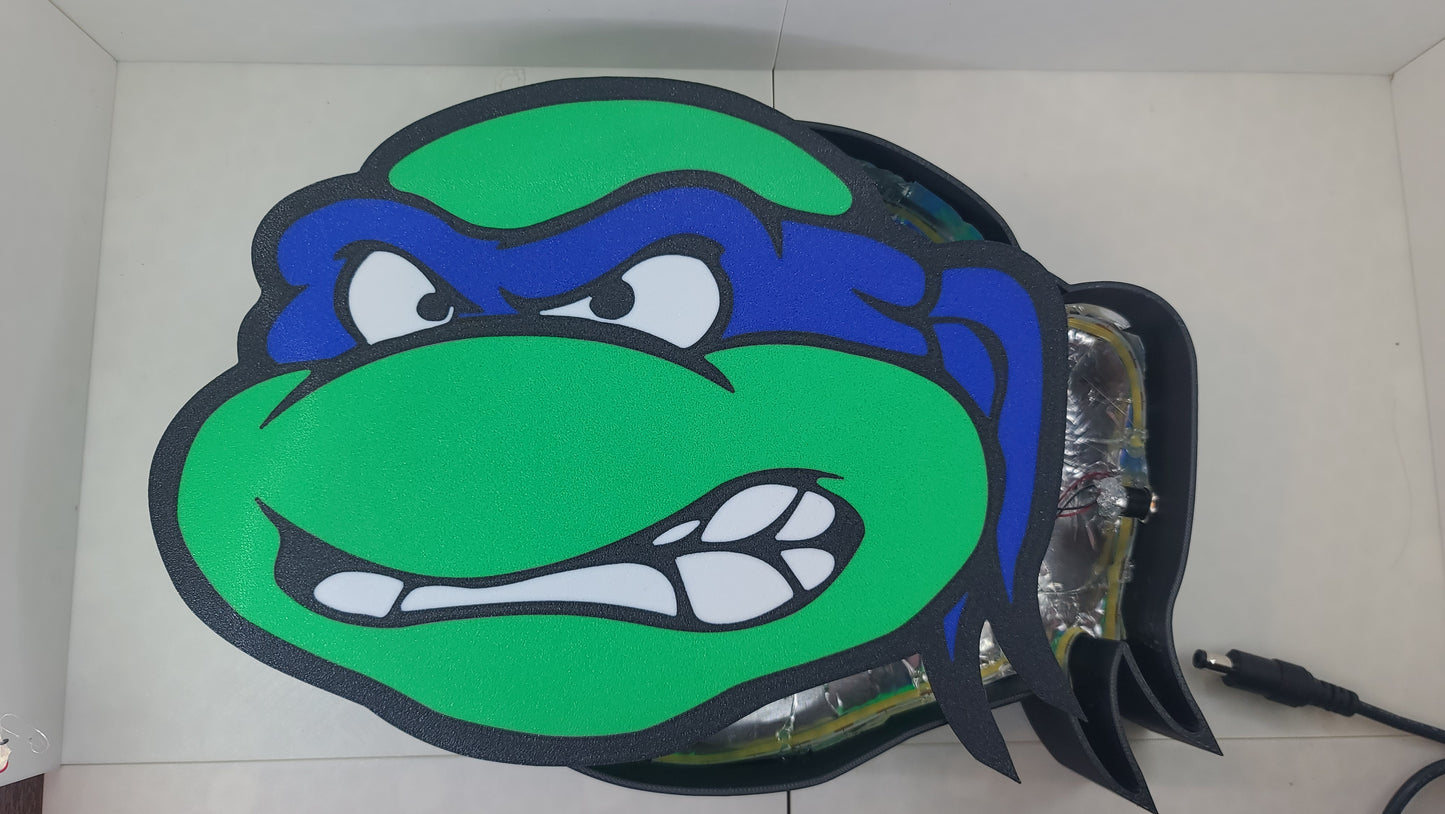 Ninja Turtle Head Lightbox