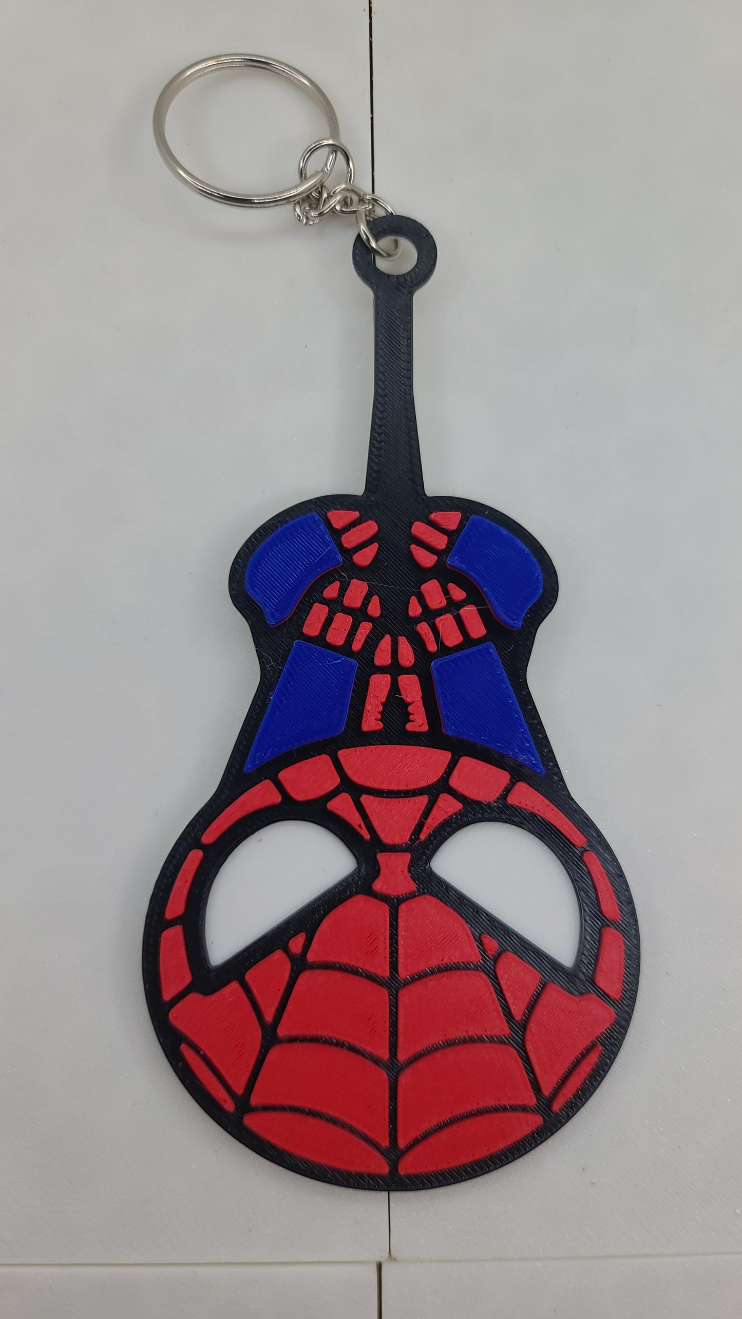 Spiderman Hanging Upside down Keychains