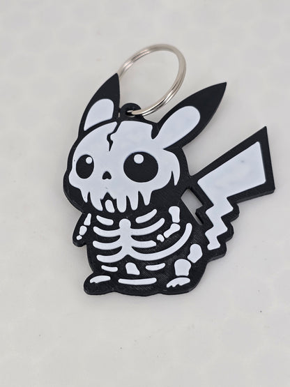 Pikachu Standing Skelli Keychain