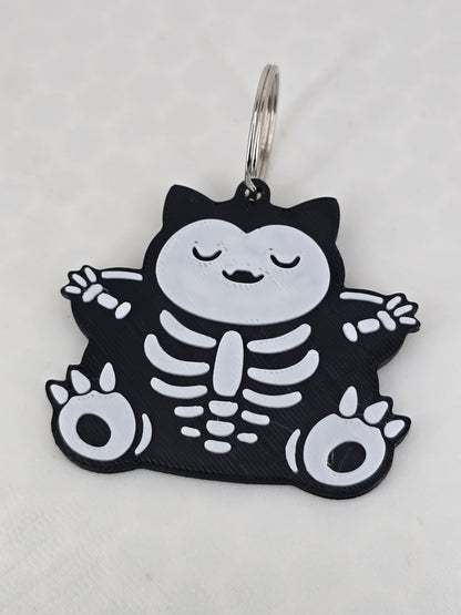 Snorlax Skelli Keychain