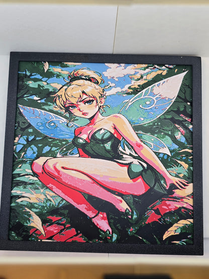 Tinker bell Painting 3D Print