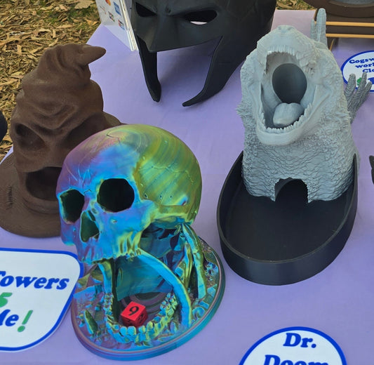 Skull Dice Tower 3D Printed