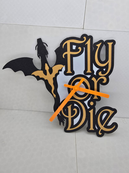Fly or Die Dragon Clock