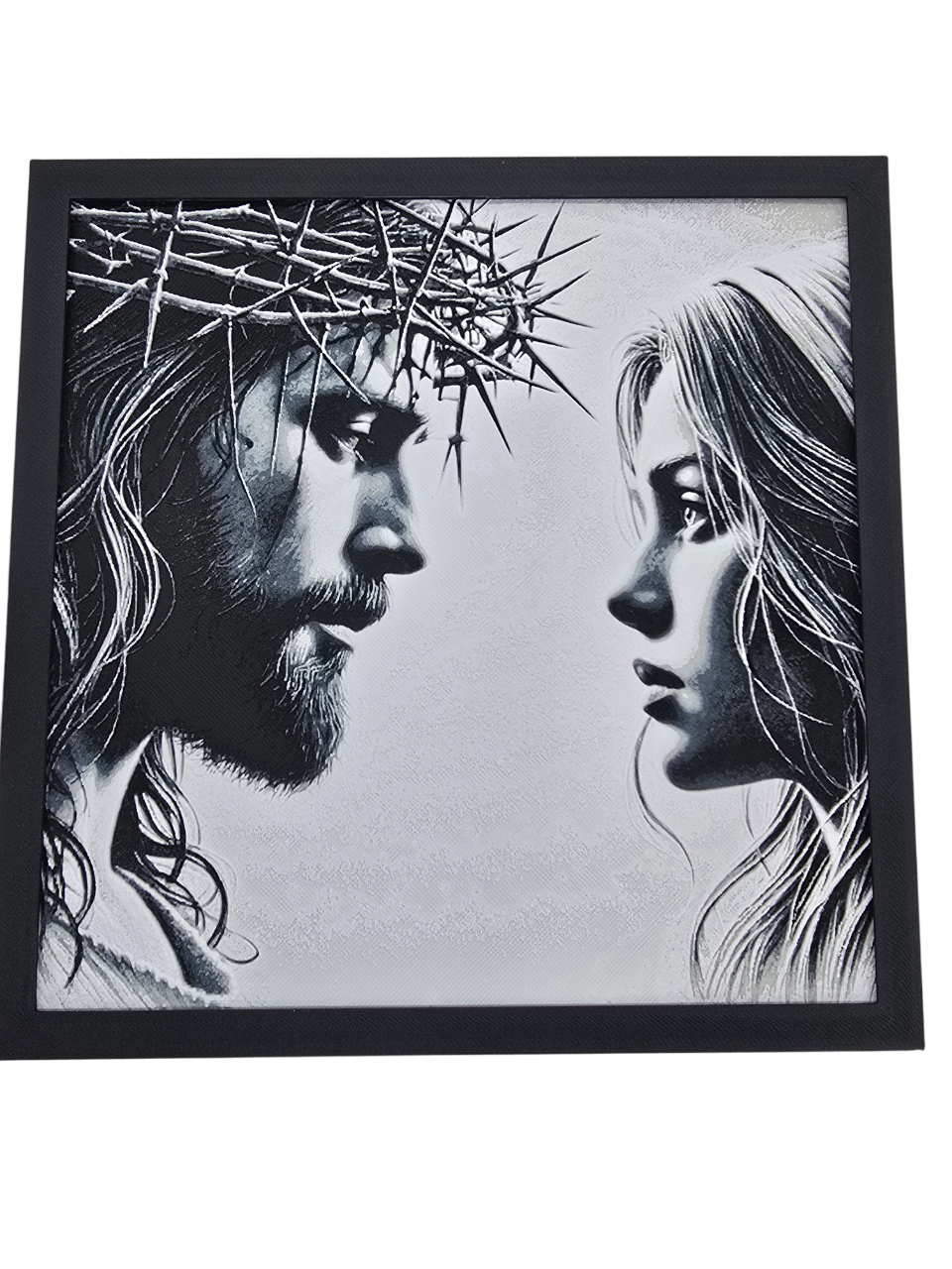 Jesus and Mary Painting 3D Print