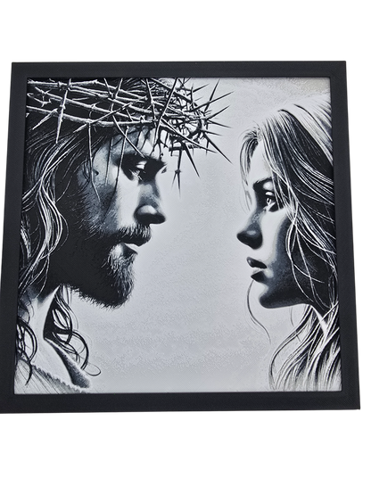 Jesus and Mary Painting 3D Print