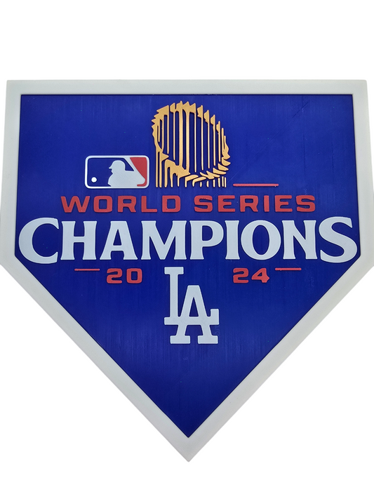 LA Dodgers World Series Plaques (4 Styles!) 3D Printed