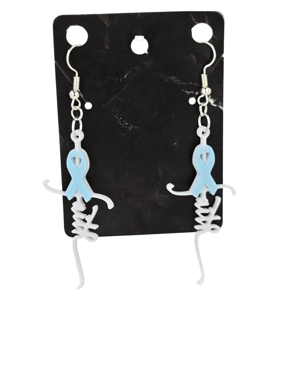 Faith Cancer Cross Earrings 3D Printed